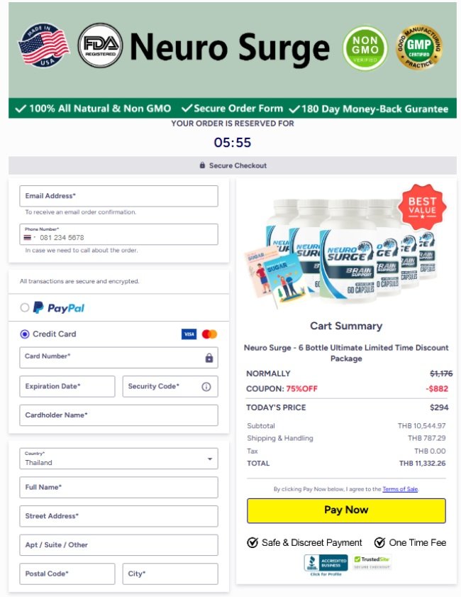 Neuro Surge Secure Checkout